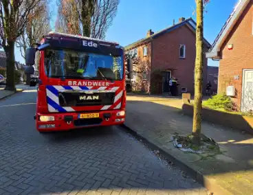 Veel rookontwikkeling bij brand in grote schuur