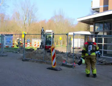 Gaslekkage verstoort werkzaamheden