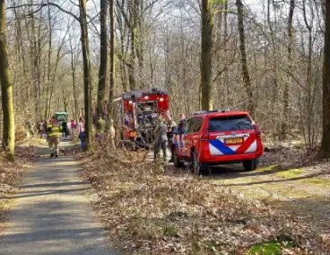 Brandweer strijdt tegen bosbrand