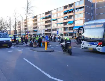 Fietser en motor betrokken bij ongeval