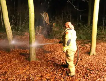 Brandweer ingezet voor brand door wasbenzine