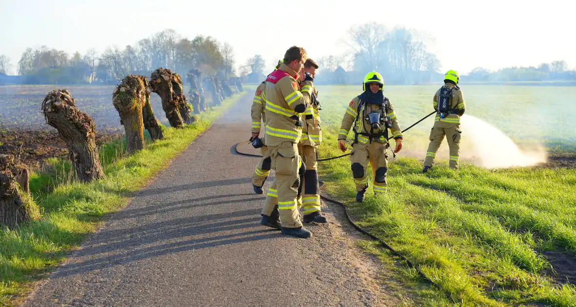 Snoeihout in vlammen, boom snel geblust - Foto 5
