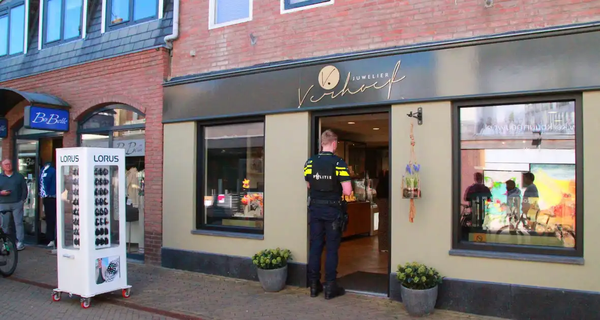 Burgernet-melding na overval op juwelier