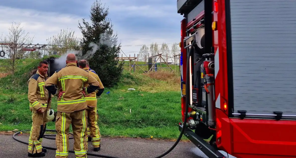Brand gesticht in zeecontainer - Foto 1