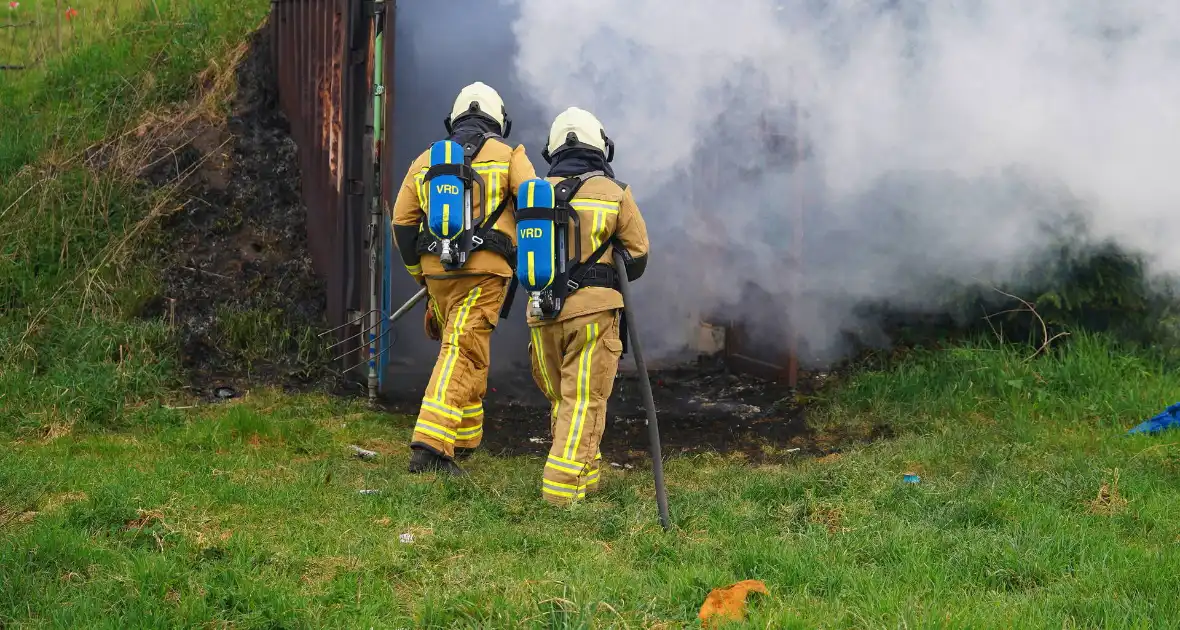 Brand gesticht in zeecontainer - Foto 6