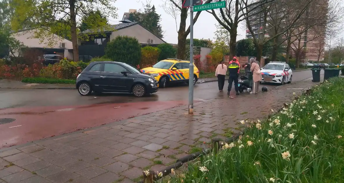 Aanrijding tussen scooter en personenauto