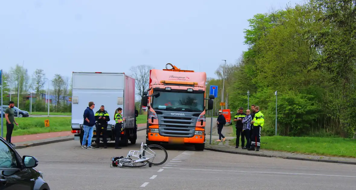 Botsing tussen fietser en bakwagen