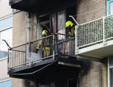 Enorme brandschade aan complex