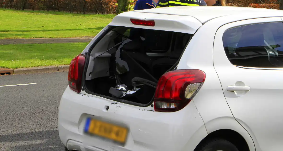 Fatbiker klapt achterop auto - Foto 5
