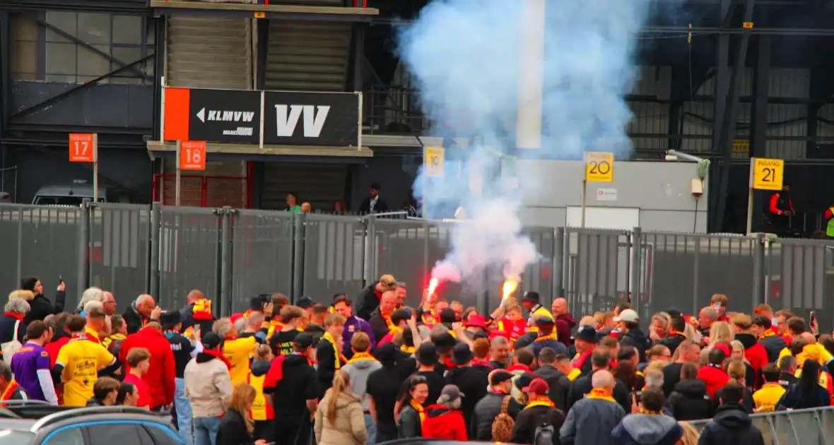 Spanning bij supporters voor bekerfinale