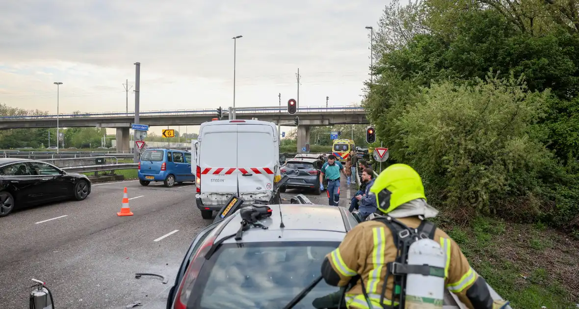 Ongeval op afrit