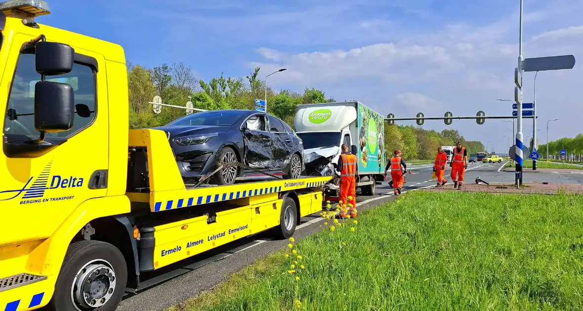 Politie botst tijdens achtervolgen van motorrijder