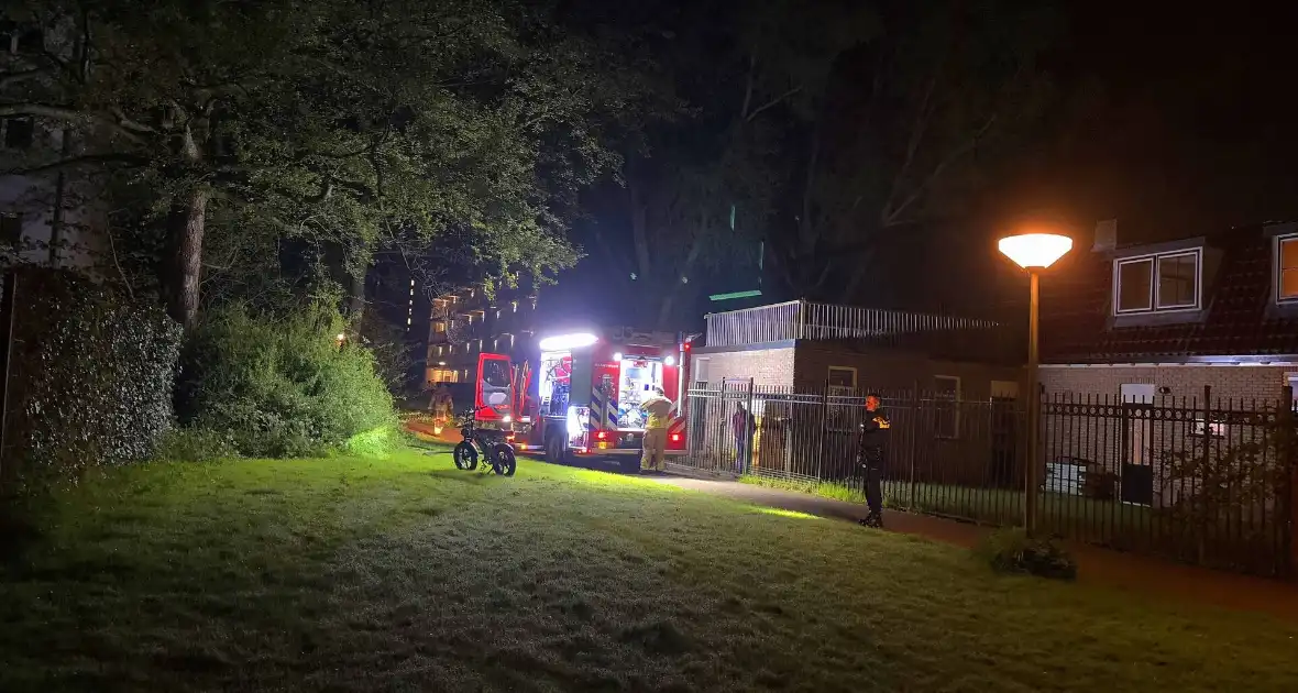 Vuurkorf zorgt voor brand in achtertuin