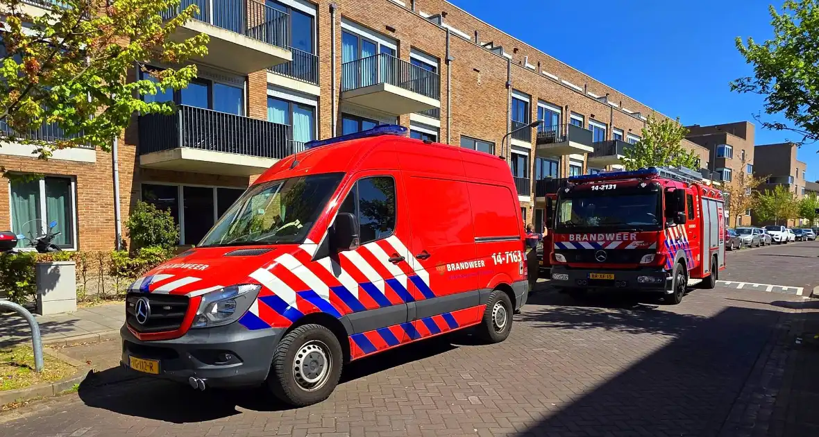 Palletkachel veroorzaakt brandmelding in flatwoning