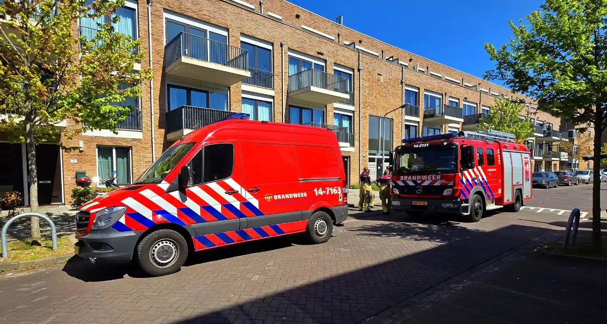 Palletkachel veroorzaakt brandmelding in flatwoning - Foto 1