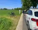 Fietser gewond na val tijdens inhaalactie vrachtwagen