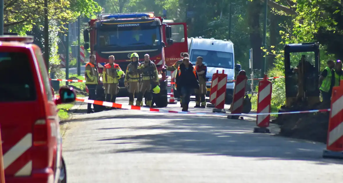 Gaslekkage leidt tot afsluiting van straat
