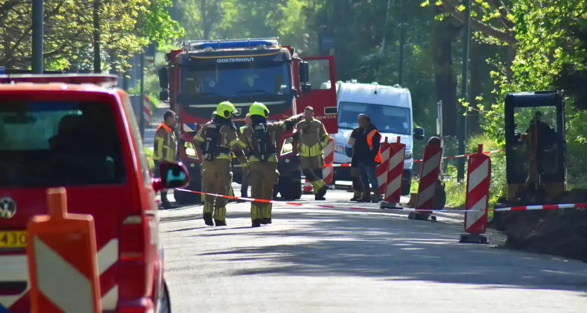 Gaslekkage leidt tot afsluiting van straat - Foto 1