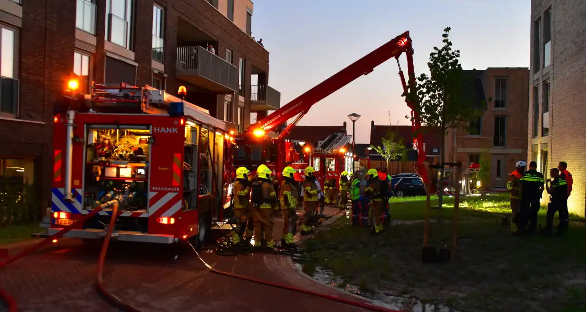 Traumateam ingezet bij grote brand