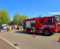 Brandweer verricht metingen vanwege gaslekkage, woning ontruimd