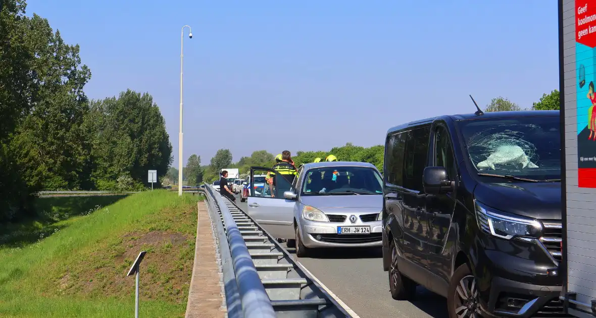 Ongeval met drie voertuigen