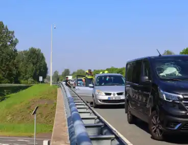 Ongeval met drie voertuigen