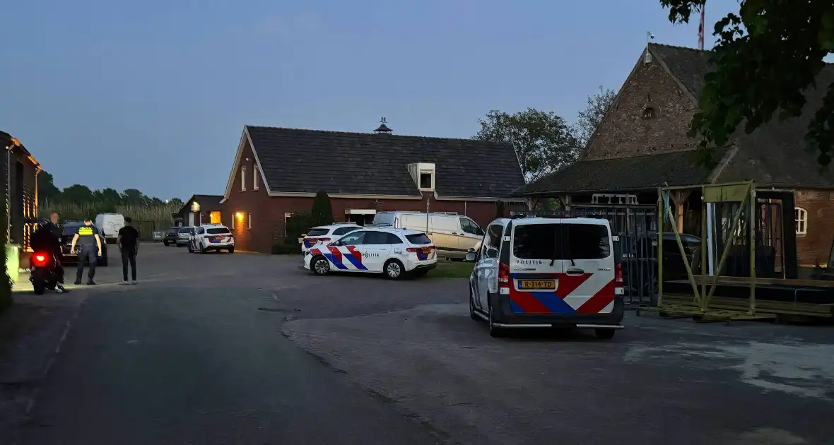 Constructie op camping vat vlam - Foto 2