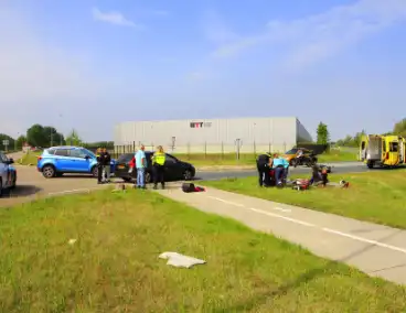 Twee gewonden na botsing met scooter