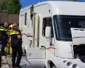 Brandweerinzet na camperbrand