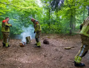 Brand in bosgebied Tilburg snel onder controle
