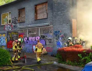 Rookontwikkeling bij brand in slooppand