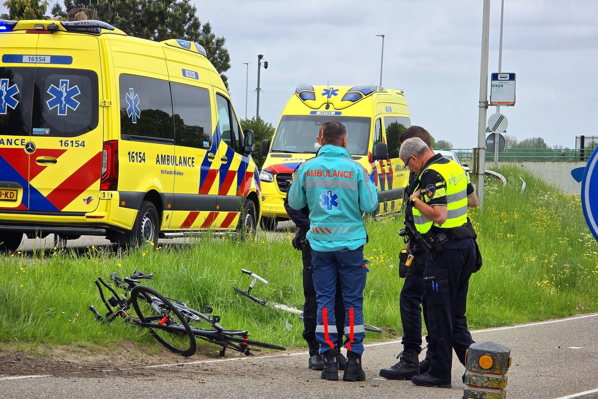 Wielrenner zwaargewond bij ongeval