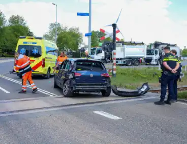 Spoor gestremd door aanrijding tussen personenauto en vrachtwagen