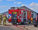 Brandweer blust brand in kas