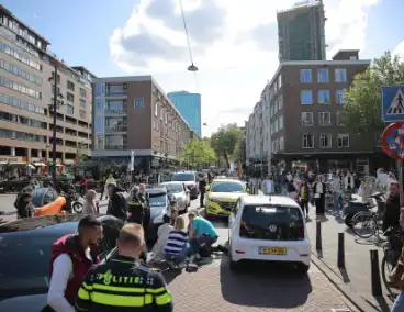 Dame geschept op zebrapad door automobilist