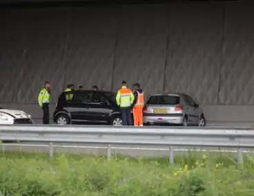 Ongeval tussen meerdere voertuigen op de snelweg