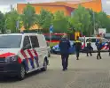 Meerdere eenheden van de politie aanwezig