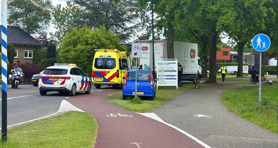 Vrouw gewond na fietsongeval
