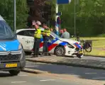 Politie voertuig betrokken bij ongeval met personenauto
