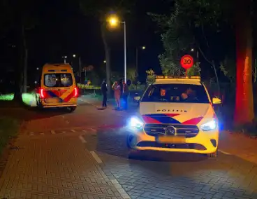 Fietser gewond na val, traumateam en ambulance ingeschakeld
