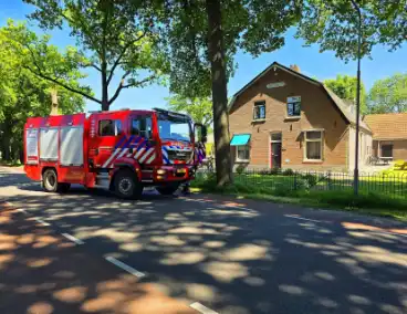 Brand in woning, alarm geslagen door rookmelder