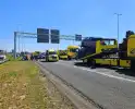 Grote bergingsactie op snelweg