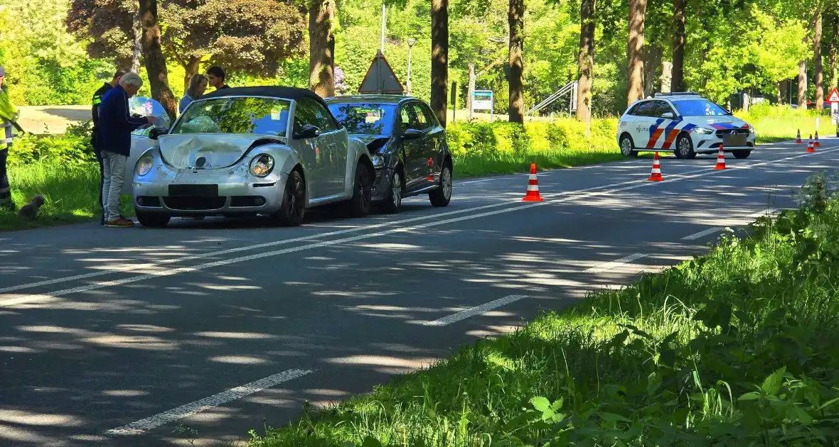 Kopstaart botsing op omleidingsroute