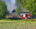 Mogelijk asbest vrijgekomen bij woningbrand