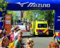 Deelnemer zakt net voor finish in elkaar