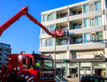 Duif gered van balkon