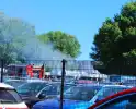Brand in loods zorgt voor flinke rookontwikkeling