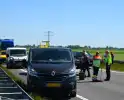 Kop-staartbotsing in staart file eerdere aanrijding