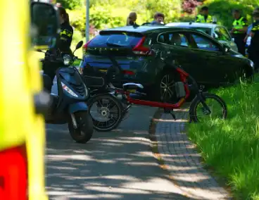 Gewonde bij botsing tussen driewieler en scooter