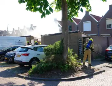 Brand in schuur geblust